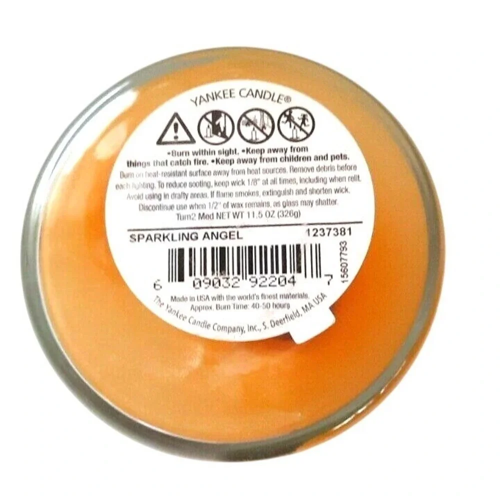 Yankee Candle Sparkling Angel Medium 2-Wick Scented Candle 11.5 oz Gold Lid
